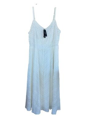 Torrid Cream Lace  Midi Skater Dress